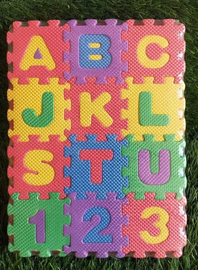 Salvus APP SOLUTIONS 36 Pieces Mini ABCD Interlocking Learning Alphabet and 0 to 9 Numbers Floor Blocks Puzzle Foam Mat (Multicolor_8x10 inch) - Image 5